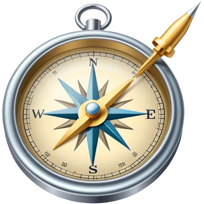 Compass with needle emoji