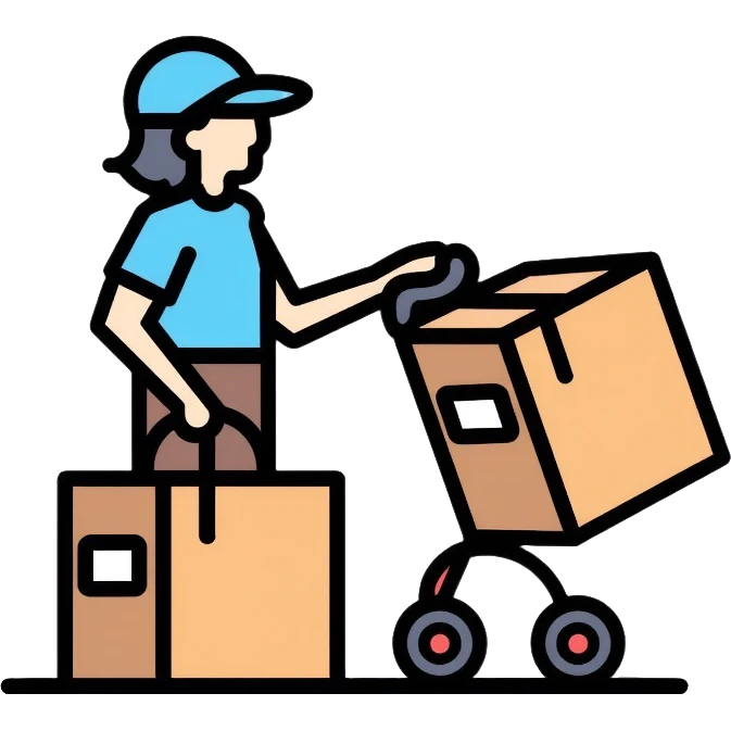 package pickup, order collection, person getting their order emoji