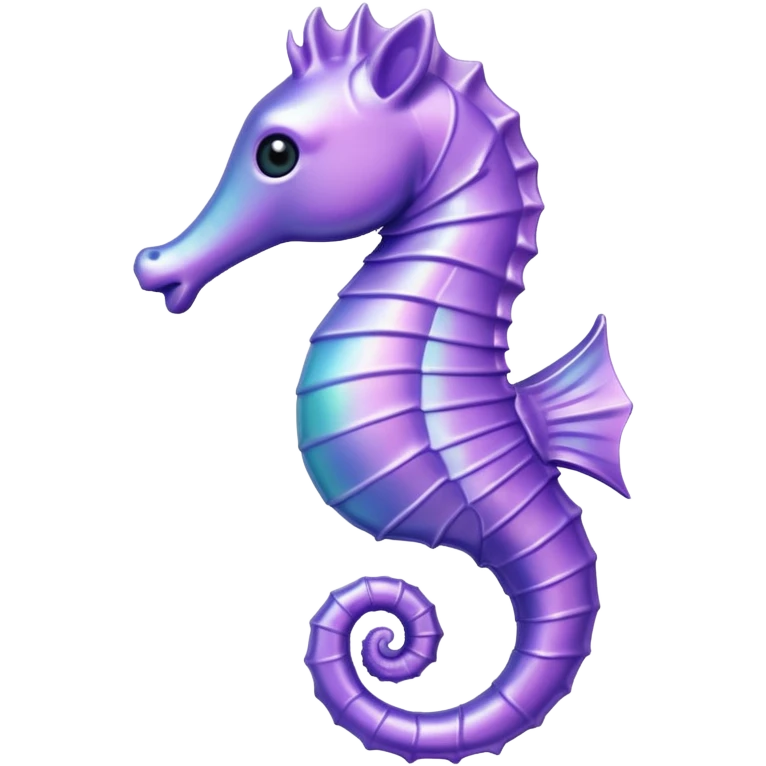 Pastel purple seahorse  emoji