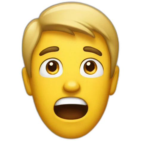 a guy is shocked emoji