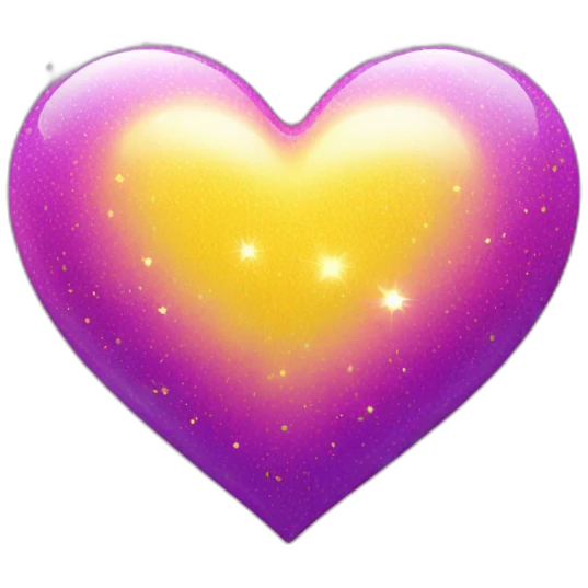 pink-and-purple-heart-with-yellow-sparkles emoji