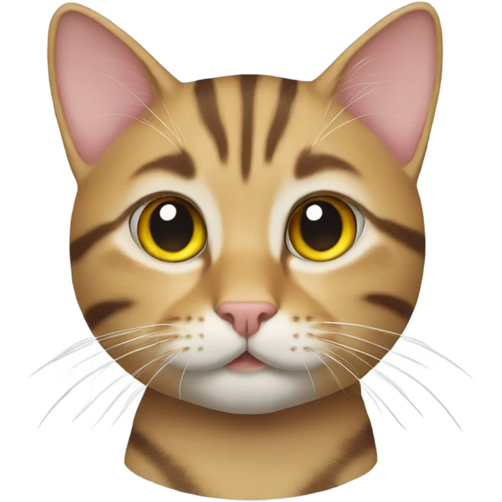 Tabby cat with AR  emoji
