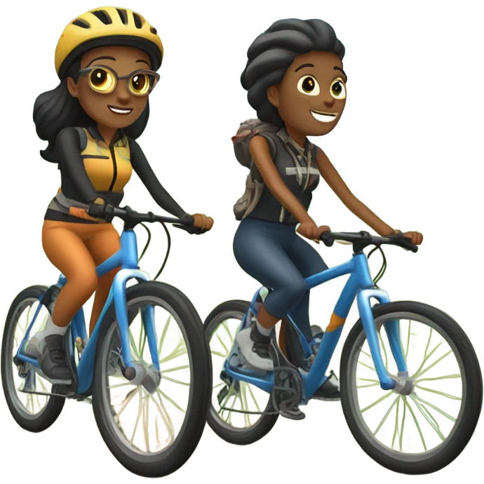 outdoor biking adventure with style emoji