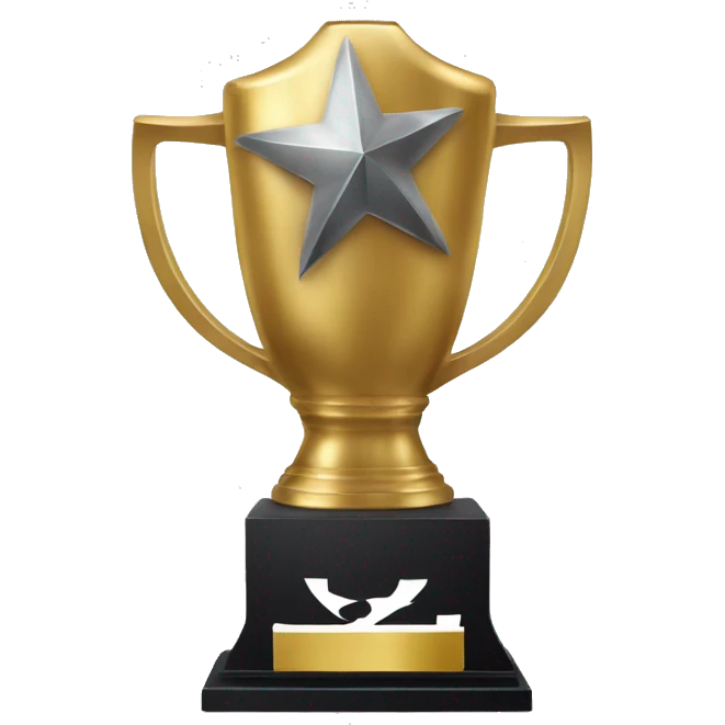 Fantasy football trophy with an asterisk next to it  emoji