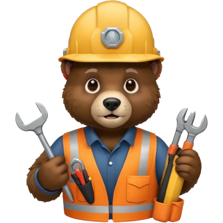 black bear engineer emoji