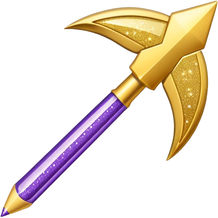 flecha para direita com glitter e roxa > emoji