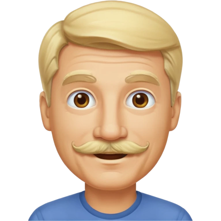 blonde Mustache Man elder emoji