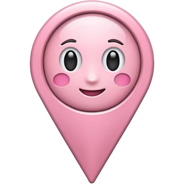location pin emoji light pink  emoji