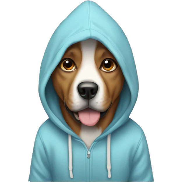 Dog with hoodie  emoji
