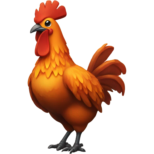 Volcano chicken  emoji