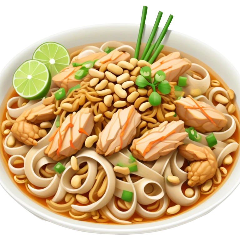 Pad Thai chicken emoji