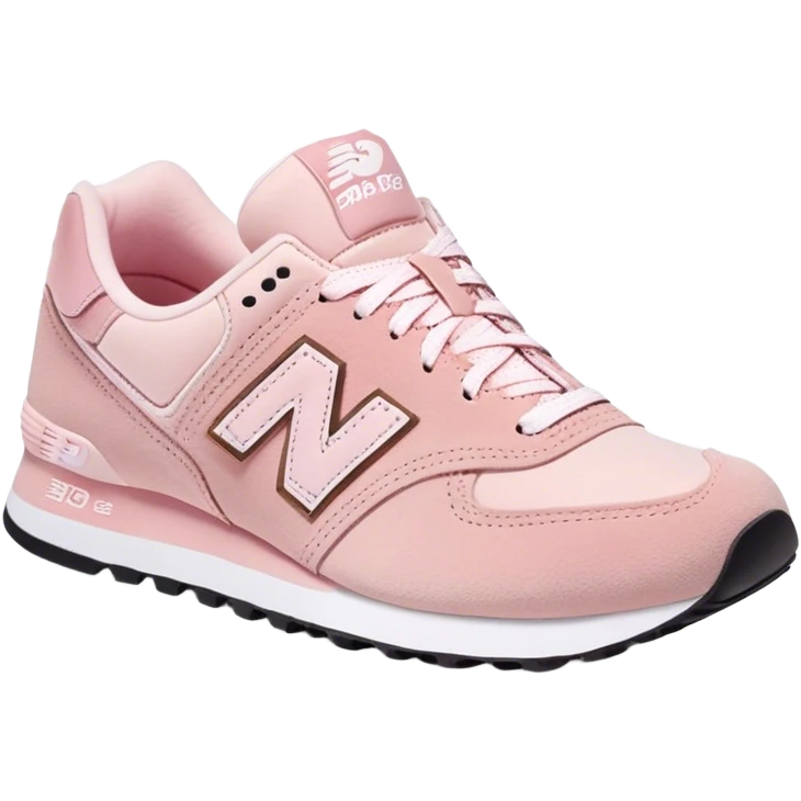 light pink new balance shoes emoji