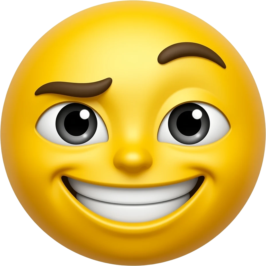 Yellow emoji sneaky emoji