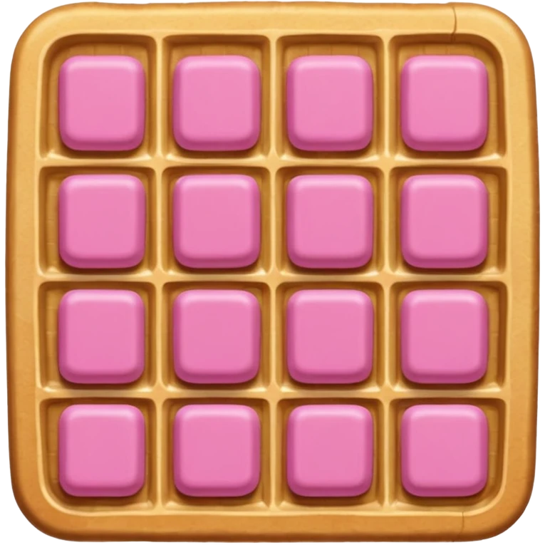 color pink waffle emoji