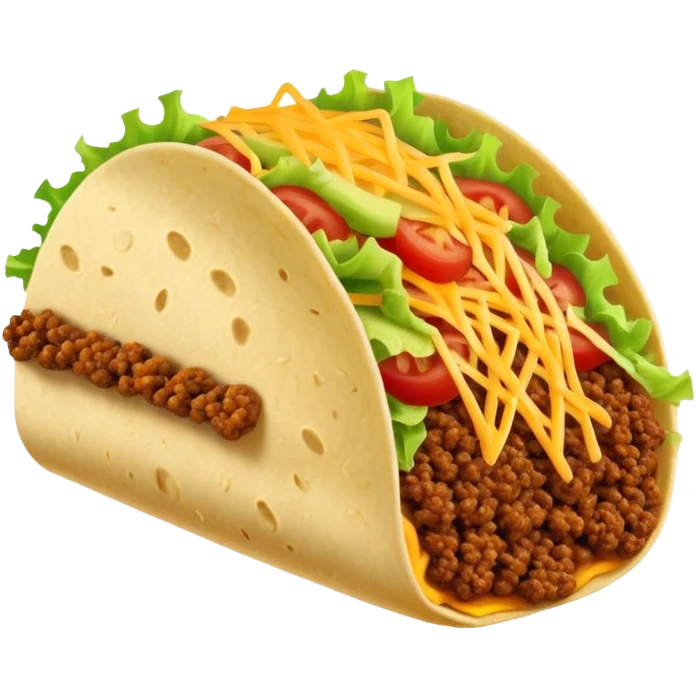 taco with classic filling emoji