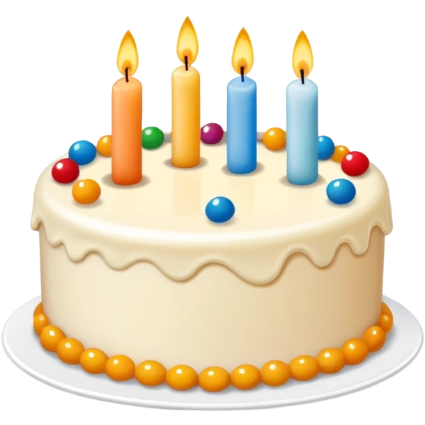 Um bolo de aniversário com o nome "Dinis"  emoji