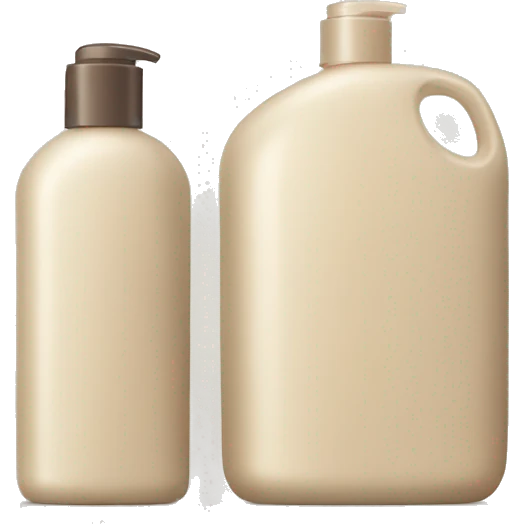 hair shampoo and conditioner bottle beige emoji