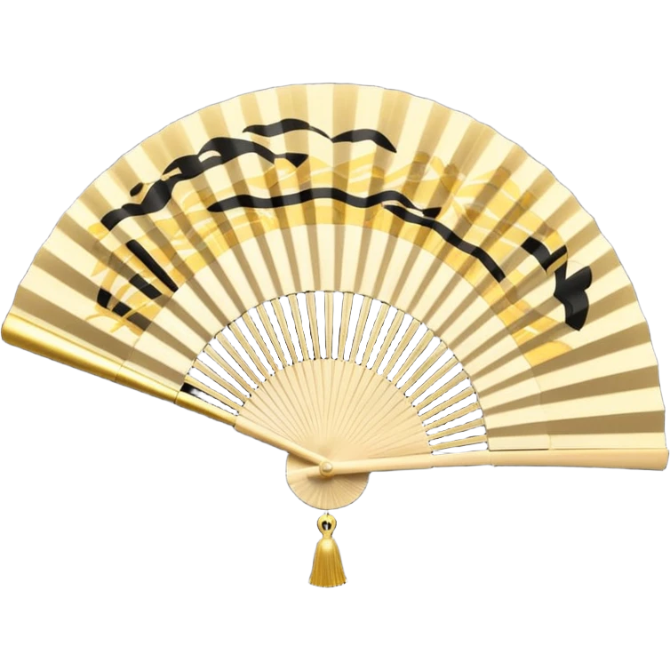 japanese hand fan glossy circuit emoji