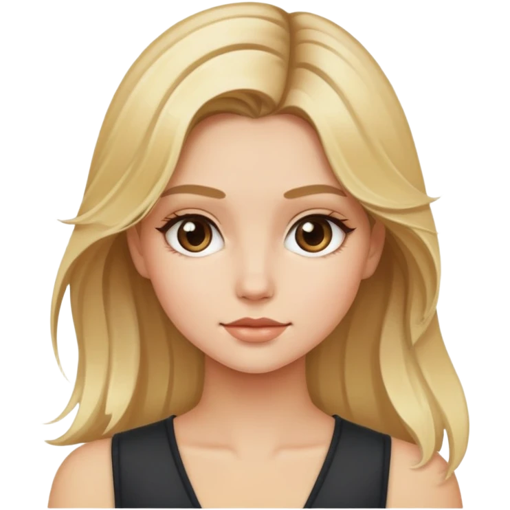 Blonde balayage girl emoji