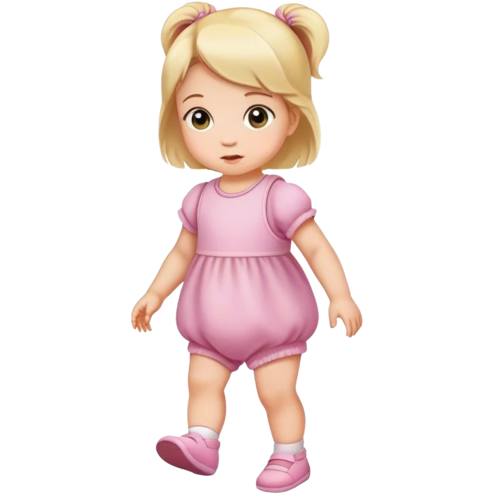 baby girl walking emoji