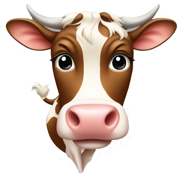 a bossy cow emoji