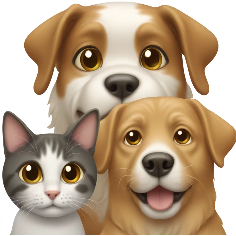 Dog and cat  emoji