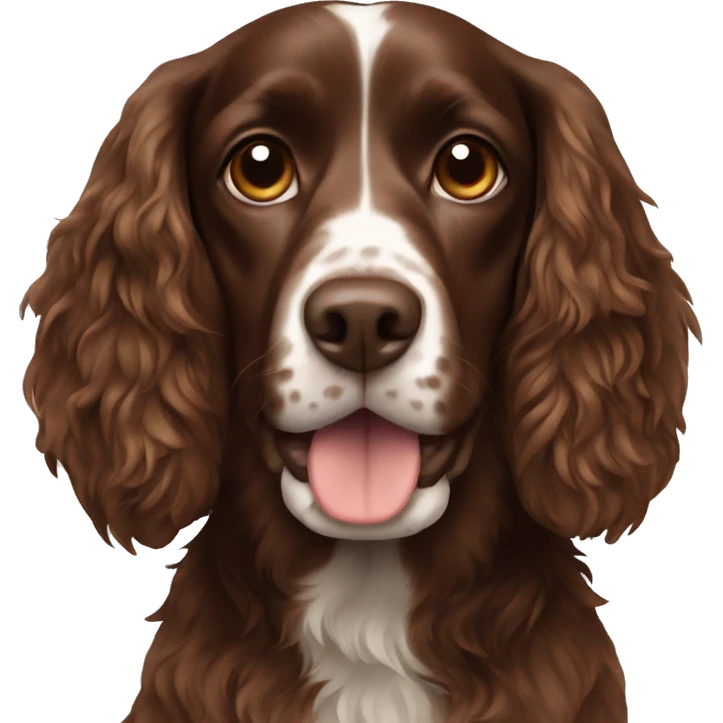 Brown Britany spaniel emoji
