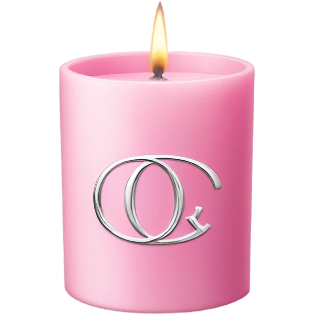 Pink dior candle emoji