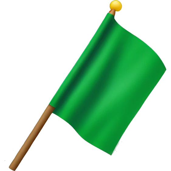 green flag emoji