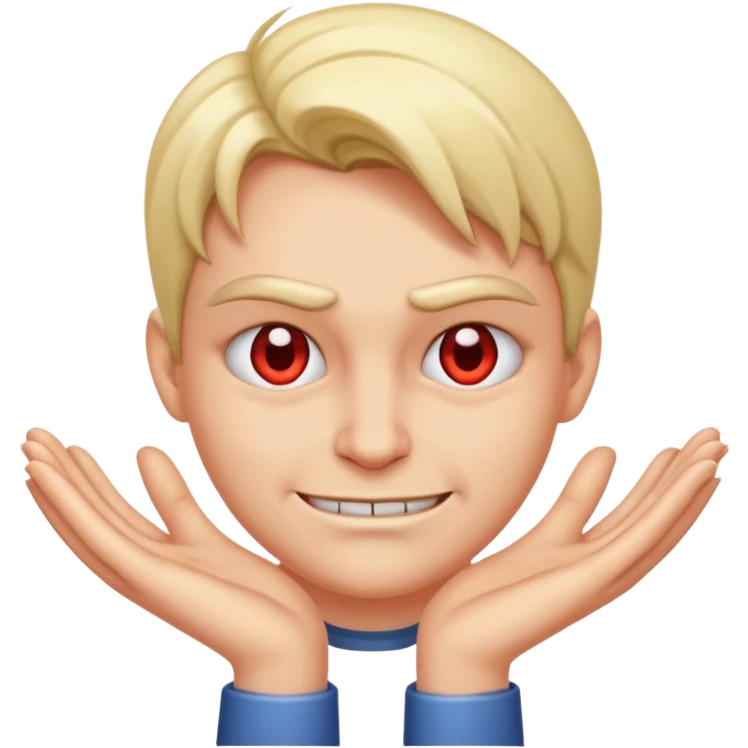 Evil smirk rubbing hands together emoji