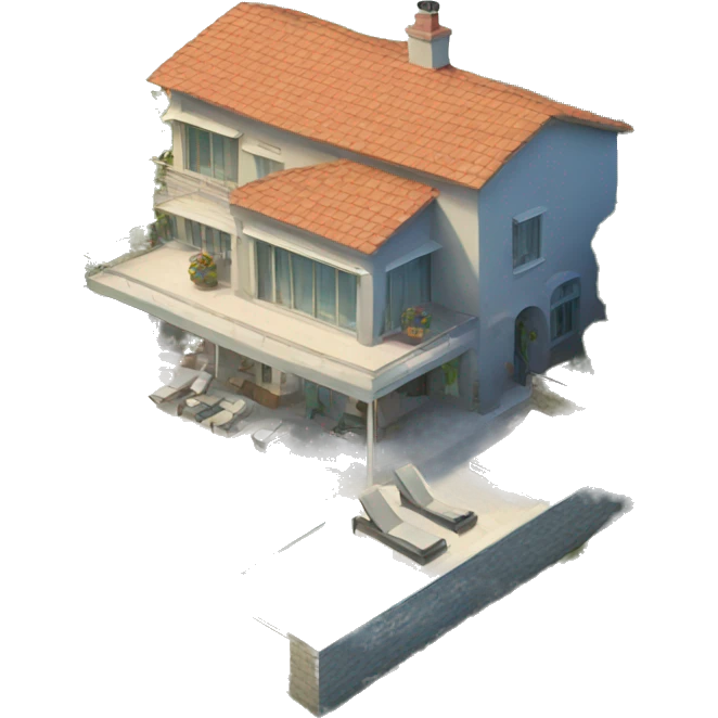 Villa with swimming pool emoji