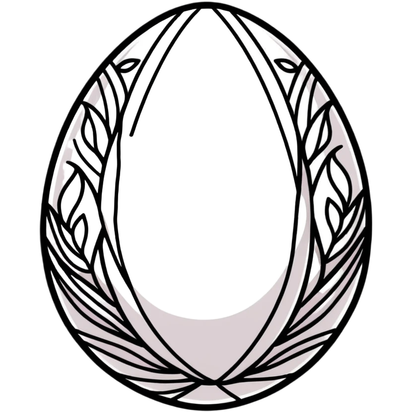 Beautifully decorated Easter egg emoji
