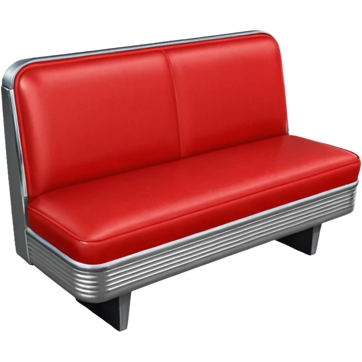 1950s diner booth seat emoji