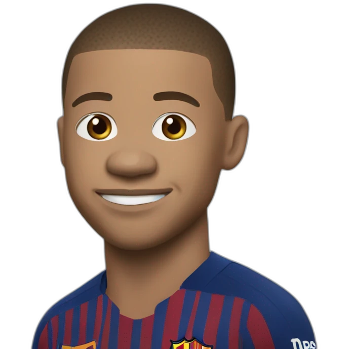 Mbappe au Barca  emoji