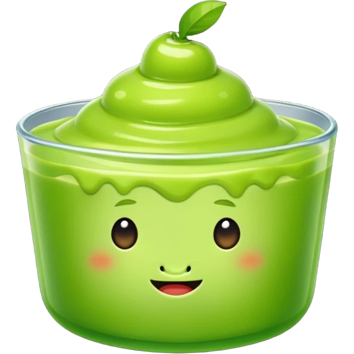 Green pudding emoji emoji