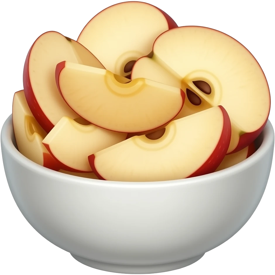 bowl of apple slices emoji