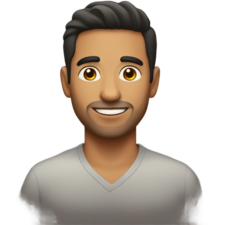 hispanic man in his 30s, gay and handsom emoji
