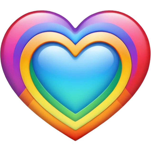 Heart rainbow  emoji