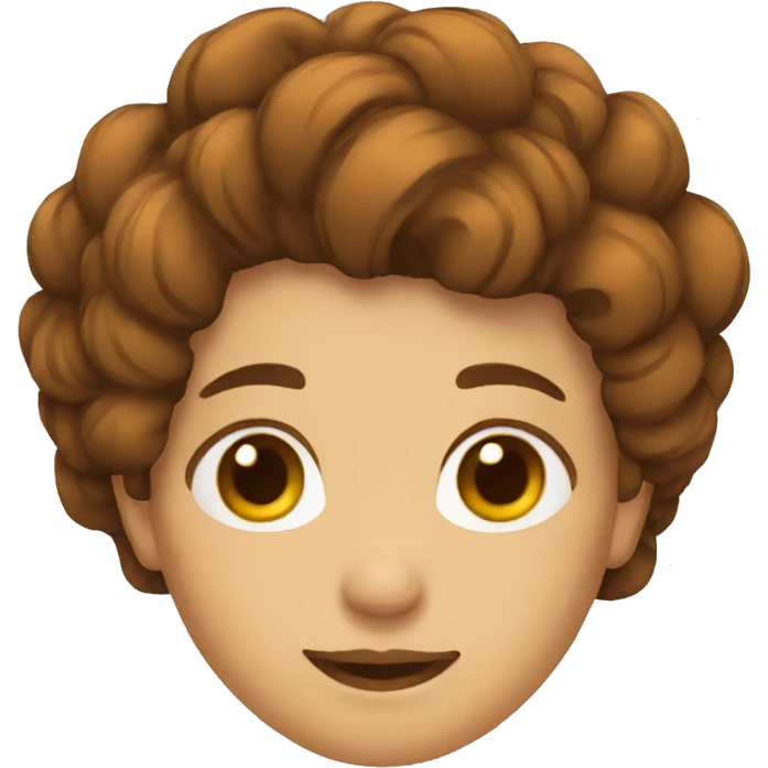 Hair Brown  emoji