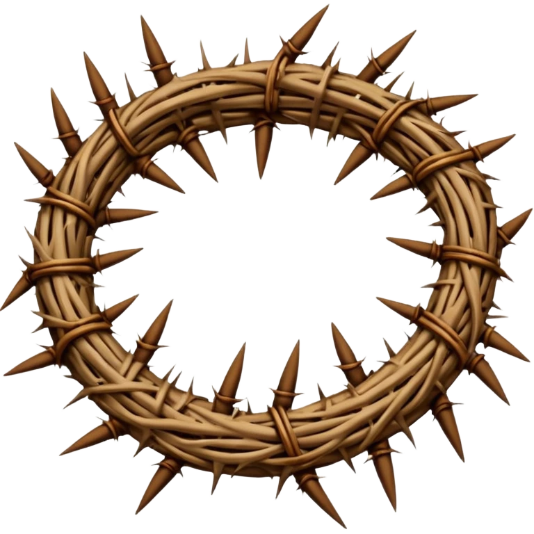 jesus's crown of thorns  emoji