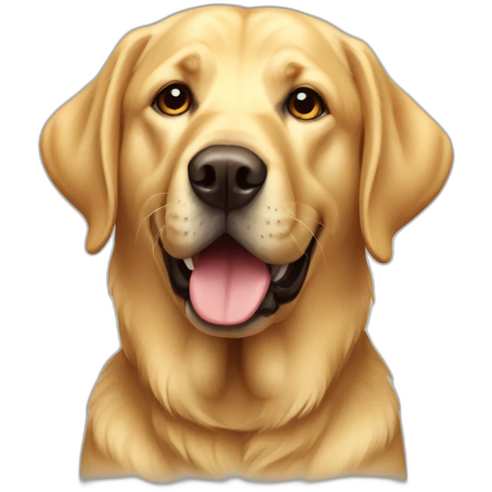 golden labrador emoji