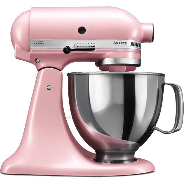 Realistic light pink kitchenaid mixer  emoji