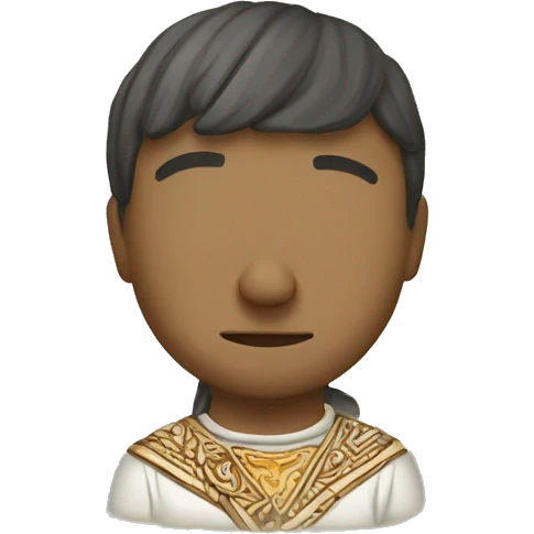 sits in Slavic style emoji