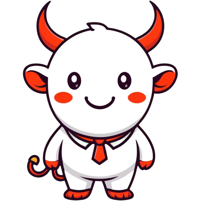 Smiling devil with a monocle emoji