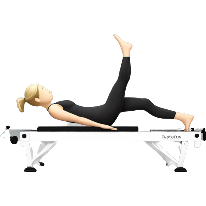Pilates reformer white classical  emoji