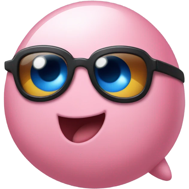 Kirby with sunglasses  emoji