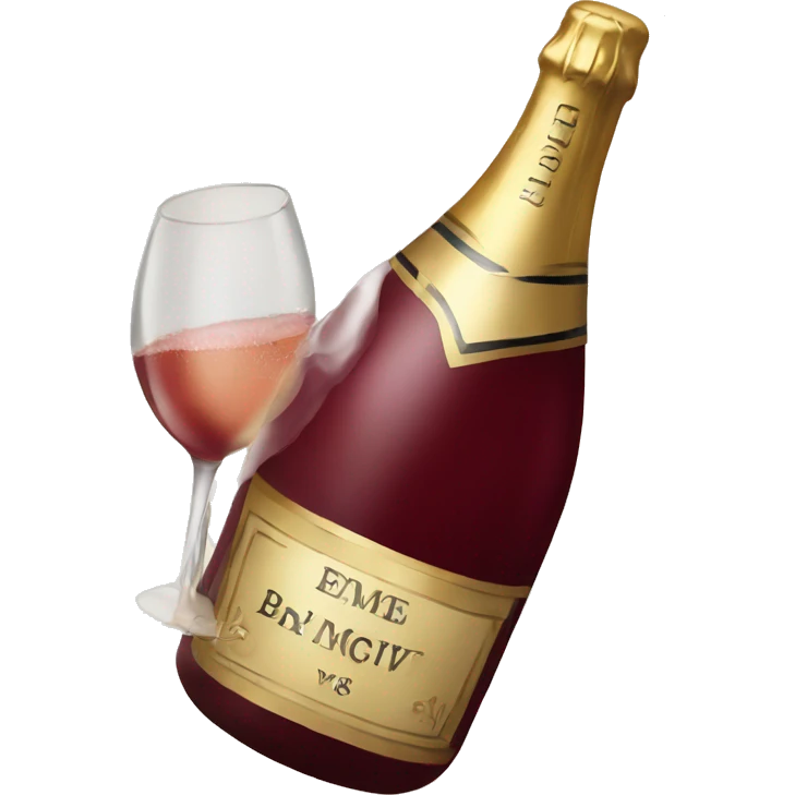 burgundy champagne emoji