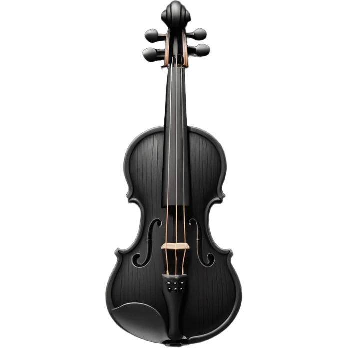 goth heart with a dark violin emoji