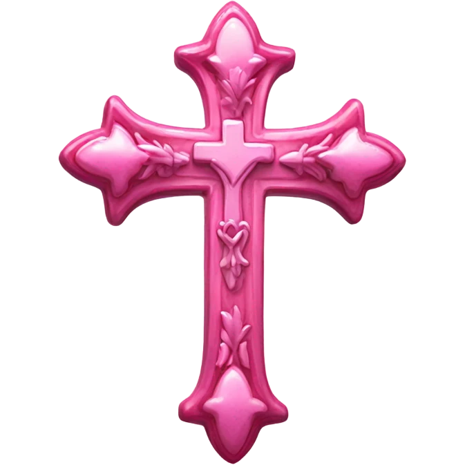 asthetic pink cross emoji