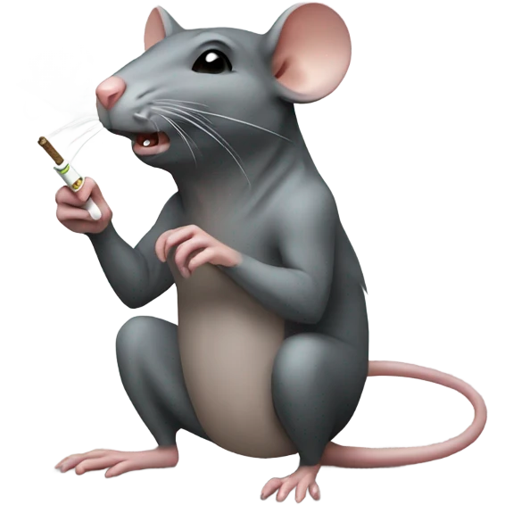 Rat smoking  emoji